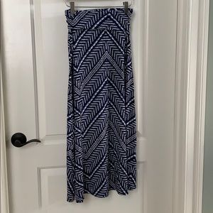 Maxi skirt/ convertible strapless dress. XS